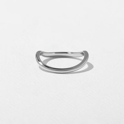 Idalia- Curved Wedding Band