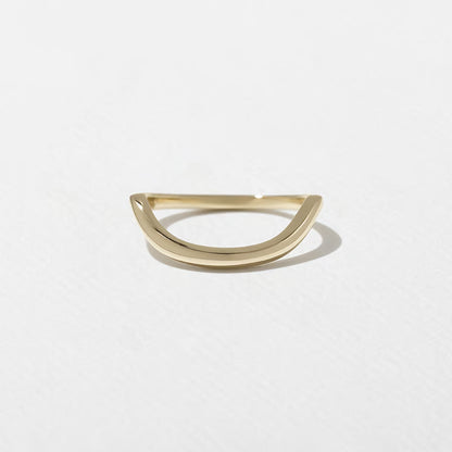 Idalia- Curved Wedding Band