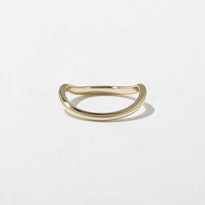 Idalia- Curved Wedding Band