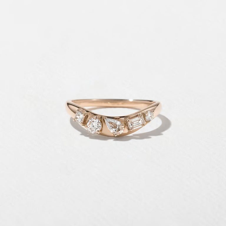 Isola- Round, Pear, Emerald & Pear Lab Grown Diamond Wedding Band