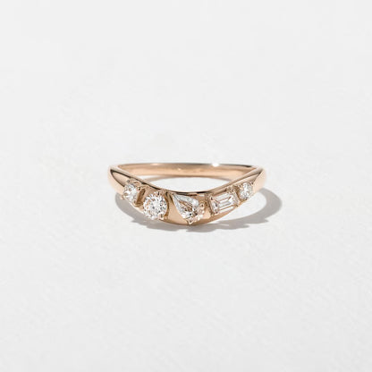 Isola- Round, Pear, Emerald & Pear Lab Grown Diamond Wedding Band