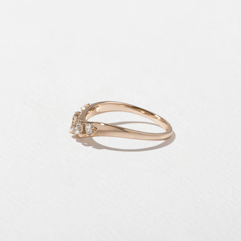 Isola- Round, Pear, Emerald & Pear Lab Grown Diamond Wedding Band