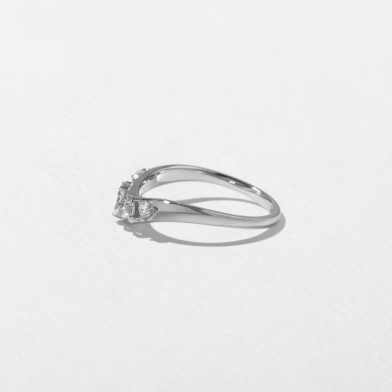 Isola- Round, Pear, Emerald & Pear Lab Grown Diamond Wedding Band