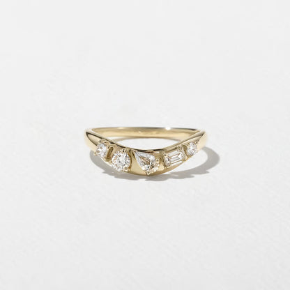 Isola- Round, Pear, Emerald & Pear Lab Grown Diamond Wedding Band
