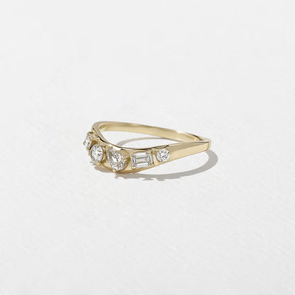 Isola- Round, Pear, Emerald & Pear Lab Grown Diamond Wedding Band