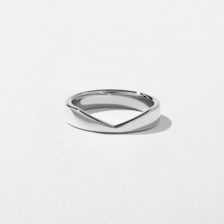 Mabel- Cigar Curved Wedding Band
