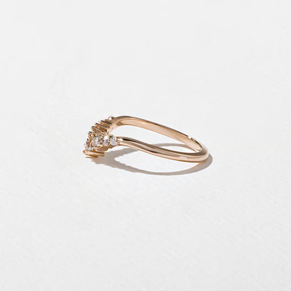 Marisol- Round, Taper Baguette & Pear Lab Grown Diamond Wedding Band