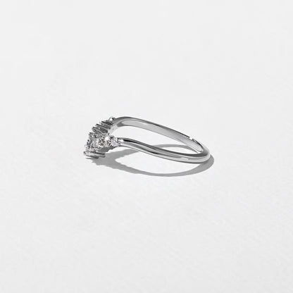 Marisol- Round, Taper Baguette & Pear Lab Grown Diamond Wedding Band