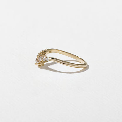 Marisol- Round, Taper Baguette & Pear Lab Grown Diamond Wedding Band