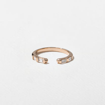 Nerida- Baguette Open Lab Grown Diamond Wedding Band