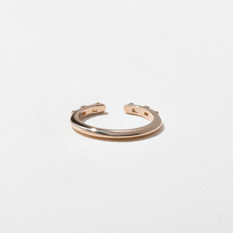 Nerida- Baguette Open Lab Grown Diamond Wedding Band