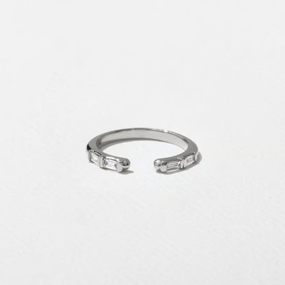 Nerida- Baguette Open Lab Grown Diamond Wedding Band