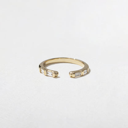 Nerida- Baguette Open Lab Grown Diamond Wedding Band