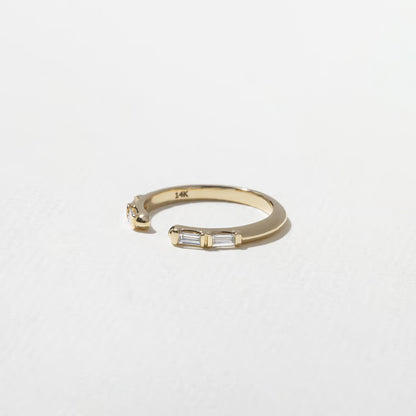 Nerida- Baguette Open Lab Grown Diamond Wedding Band