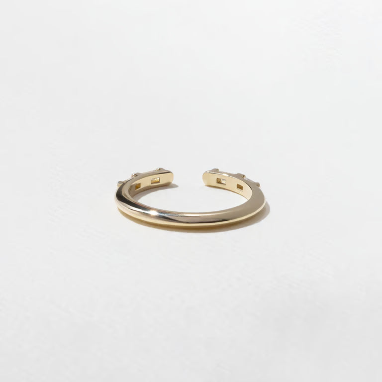 Nerida- Baguette Open Lab Grown Diamond Wedding Band
