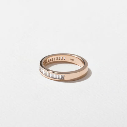 Nyssa- Baguette Channel Lab Grown Diamond Wedding Band