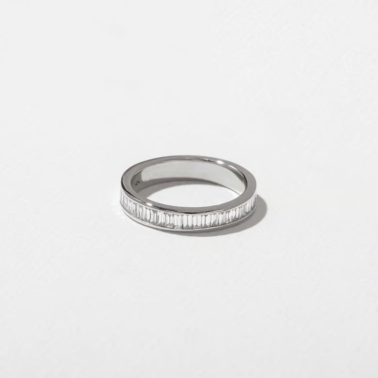 Nyssa- Baguette Channel Lab Grown Diamond Wedding Band