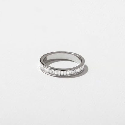 Nyssa- Baguette Channel Lab Grown Diamond Wedding Band