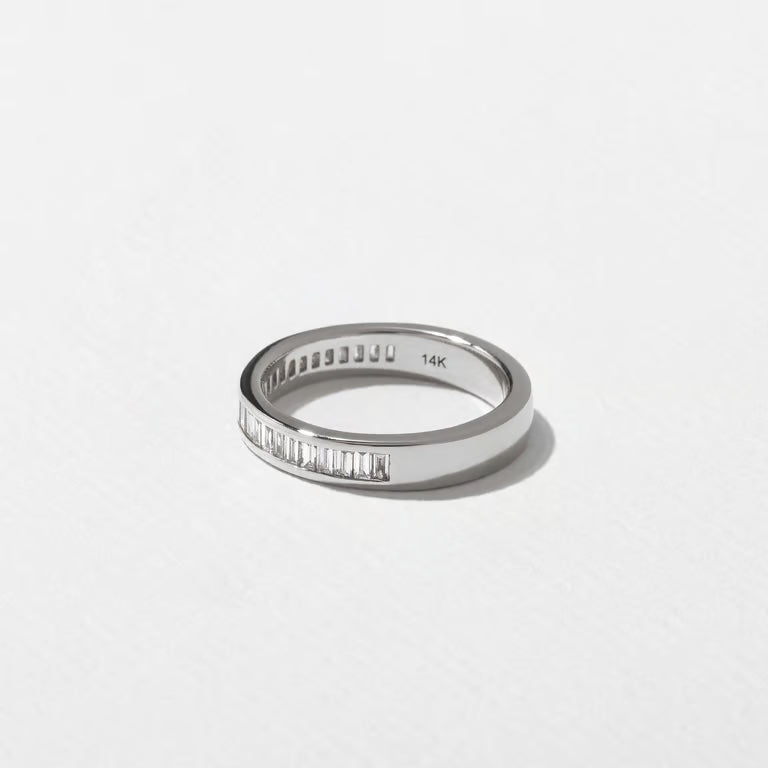 Nyssa- Baguette Channel Lab Grown Diamond Wedding Band