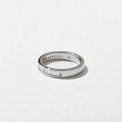 Nyssa- Baguette Channel Lab Grown Diamond Wedding Band