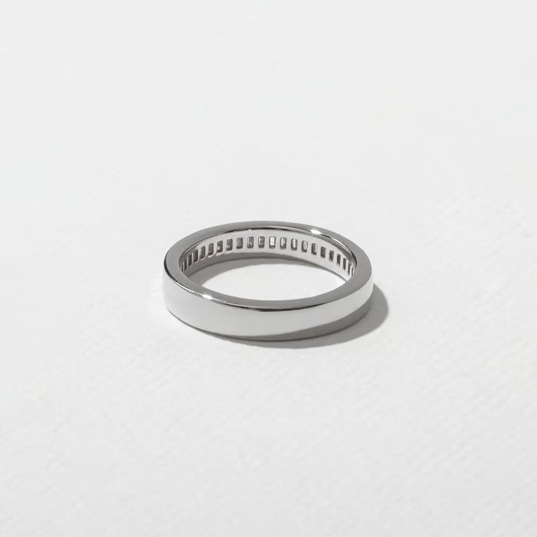 Nyssa- Baguette Channel Lab Grown Diamond Wedding Band