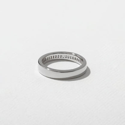 Nyssa- Baguette Channel Lab Grown Diamond Wedding Band
