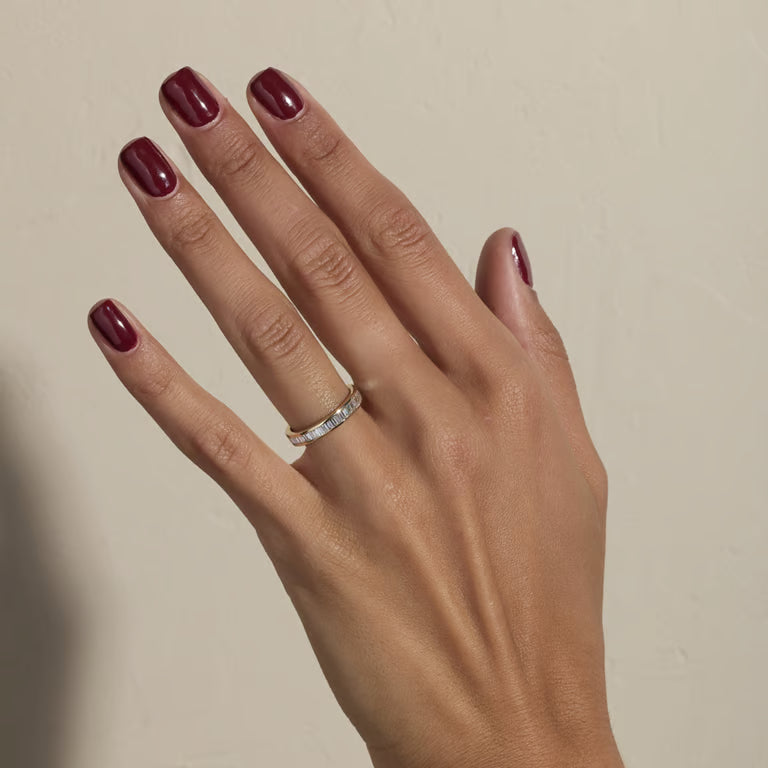 Nyssa- Baguette Channel Lab Grown Diamond Wedding Band