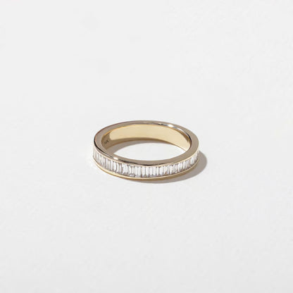 Nyssa- Baguette Channel Lab Grown Diamond Wedding Band