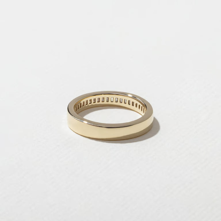 Nyssa- Baguette Channel Lab Grown Diamond Wedding Band