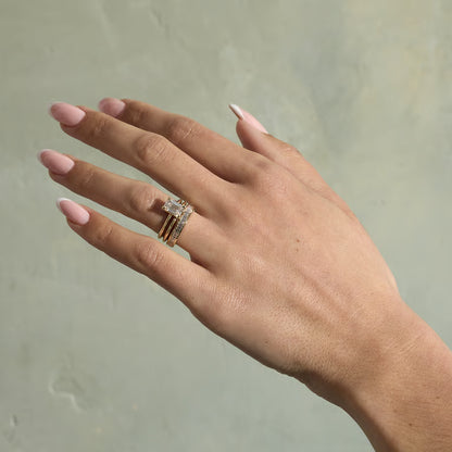 Peony- Plain Open Wedding Band
