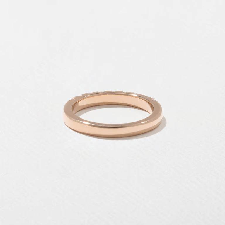 Saffron- Round Half Eternity Lab Grown Diamond Wedding Band