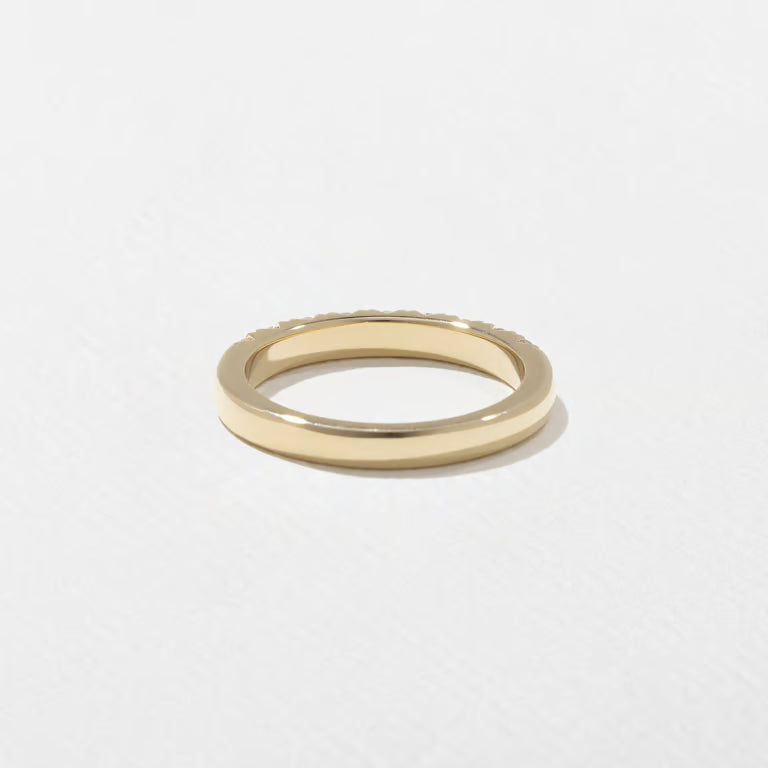 Saffron- Round Half Eternity Lab Grown Diamond Wedding Band