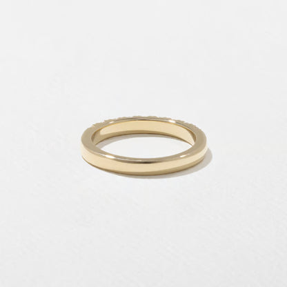 Saffron- Round Half Eternity Lab Grown Diamond Wedding Band