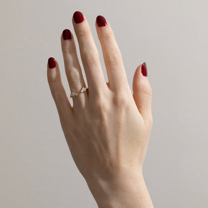 Samira- Tapered Baguette Open Lab Grown Diamond Wedding Band