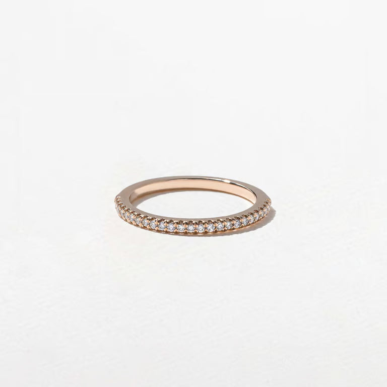 Solara- Round Half Eternity Lab Grown Diamond Wedding Band