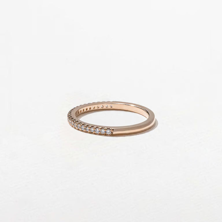 Solara- Round Half Eternity Lab Grown Diamond Wedding Band