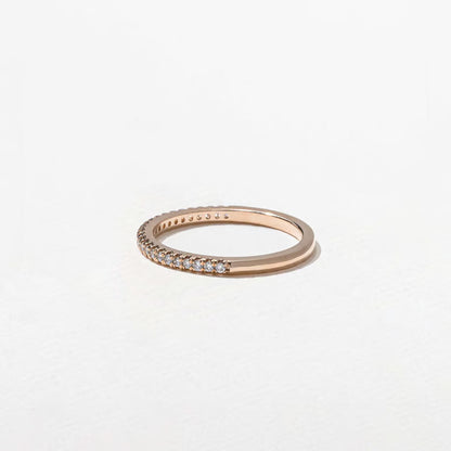 Solara- Round Half Eternity Lab Grown Diamond Wedding Band