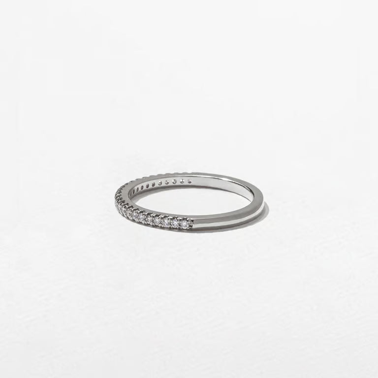 Solara- Round Half Eternity Lab Grown Diamond Wedding Band
