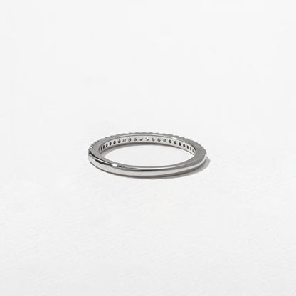 Solara- Round Half Eternity Lab Grown Diamond Wedding Band