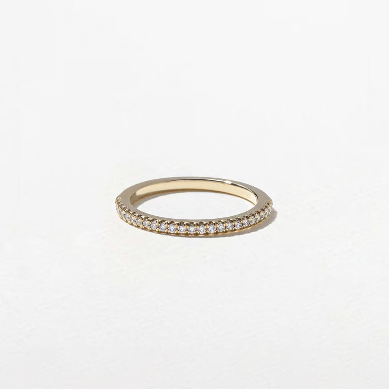 Solara- Round Half Eternity Lab Grown Diamond Wedding Band