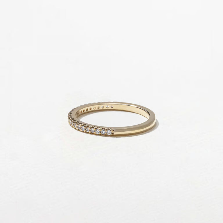 Solara- Round Half Eternity Lab Grown Diamond Wedding Band