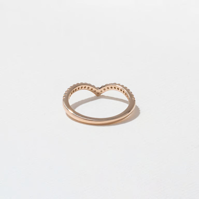 Sonali- Round Curved Lab Grown Diamond Wedding Band