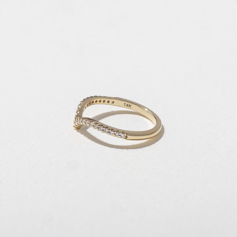Sonali- Round Curved Lab Grown Diamond Wedding Band