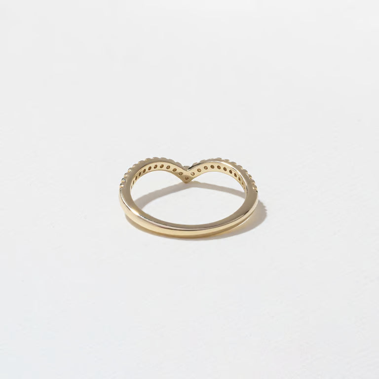 Sonali- Round Curved Lab Grown Diamond Wedding Band