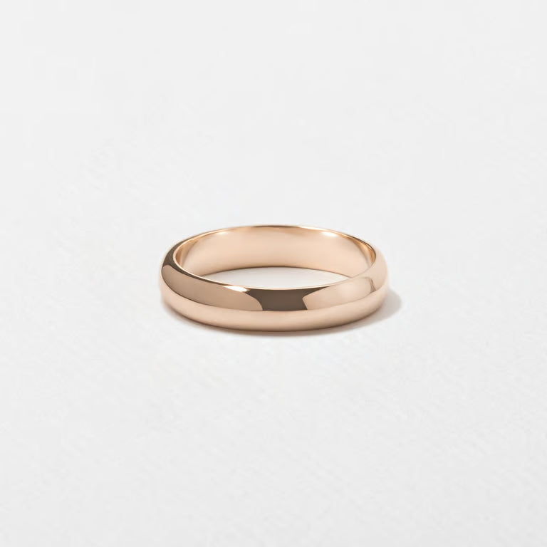 Zea- Rounded Unisex Wedding Band