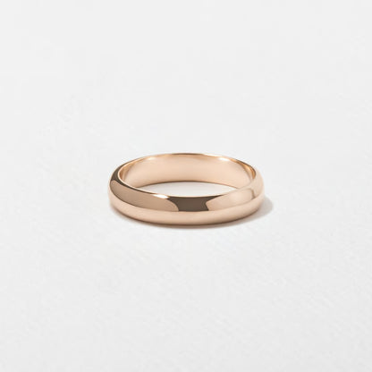 Zea- Rounded Unisex Wedding Band