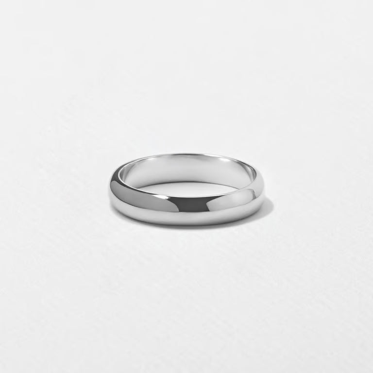 Zea- Rounded Unisex Wedding Band