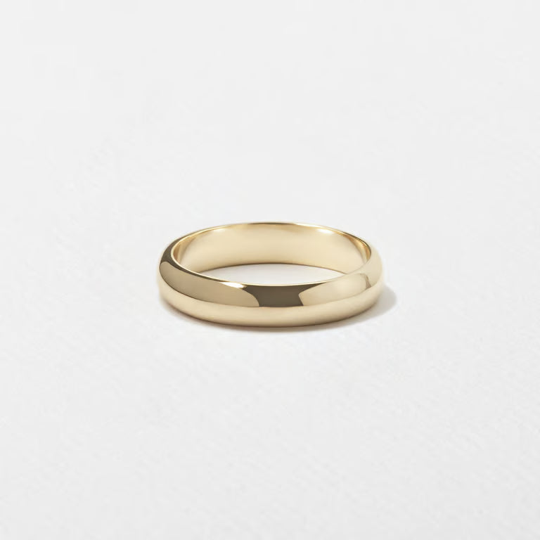Zea- Rounded Unisex Wedding Band