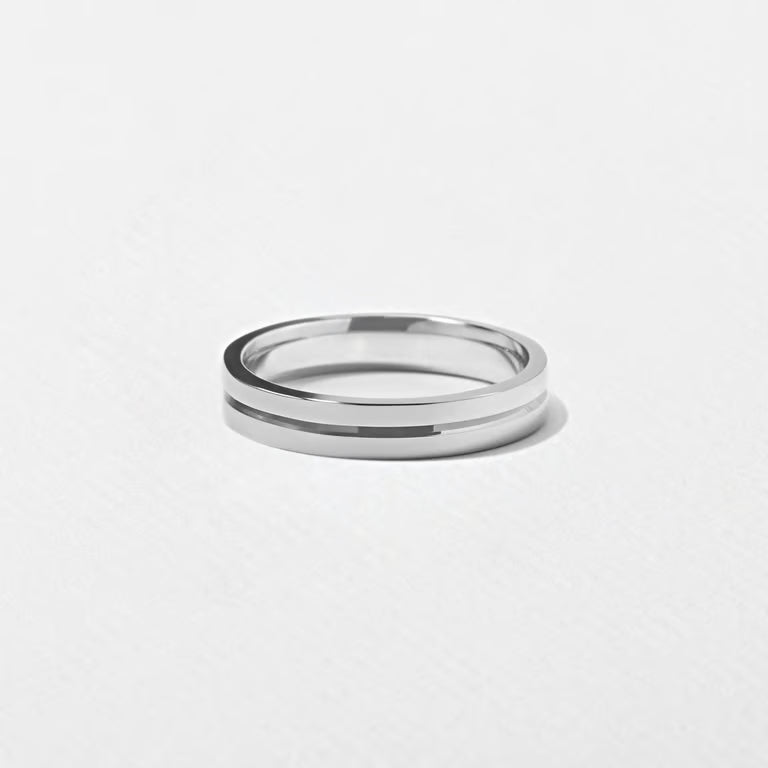 Kendrick- Grooved Men's Wedding Band