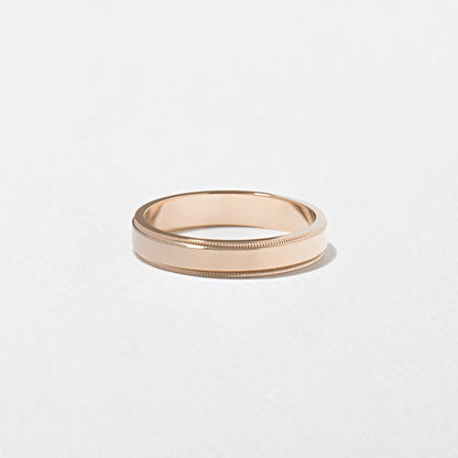 Malcolm- Milgrain Men's Wedding Band